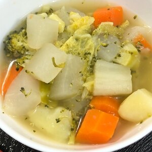 白菜と大根のコンソメスープ